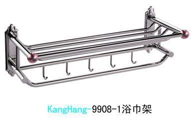 康杭衛(wèi)浴不銹鋼浴室掛件系列 浴巾架、毛巾?xiàng)U、托盤(pán)、紙盒、刀架、網(wǎng)籃全解析